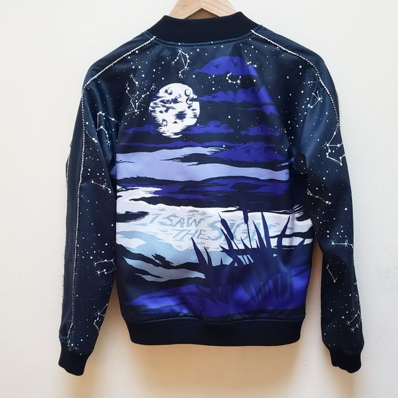 Opening Ceremony Reversible Silk Zodiac Bomber Jacket - Picture 6 of 16